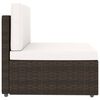 vidaXL 7-tlg. Garten-Lounge-Set Poly Rattan Braun