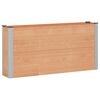 vidaXL Hochbeet Braun 150 x 30 x 72 cm alu.