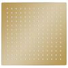 vidaXL Regenbrause Edelstahl 25x25 cm Quadrat Golden