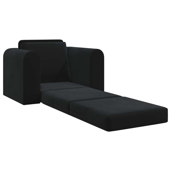 vidaXL Schlafsofa Schwarz 98 x 71 x 83 cm Samt