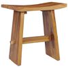 vidaXL Hocker Massivholz Teak