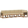 vidaXL Outdoor-Sofagarnitur 6 stk. 6-Sitzer Natur und Beige