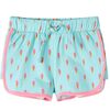 vidaXL Kindershorts mit Kordelzug Helles Minzgr&uuml;n 128