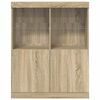 vidaXL Sideboard Sonoma-Eiche 81x37x100 cm Holzwerkstoff