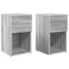 vidaXL Bettschrank 2 pcs Graues Sonoma 29 x 31,5 x 49 cm Holzwerkstoff
