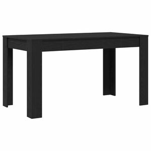 vidaXL Esstisch Schwarze Eiche 140 x 74,5 x 76 cm Holzwerkstoff