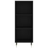 vidaXL Highboard Schwarz 34,5x34x180 cm Holzwerkstoff