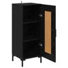vidaXL Sideboard Olden Schwarz Eichen-Optik 34,5 x 34 x 90 cm