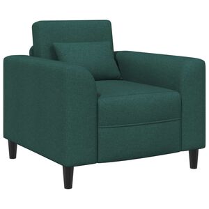 vidaXL Sessel Dunkelgr&uuml;n Stoff