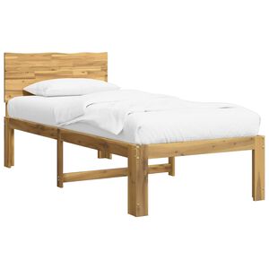 vidaXL Einzelbettgestell mit Kopfteil ROSTOCK Wei&szlig; 75 x 190 cm