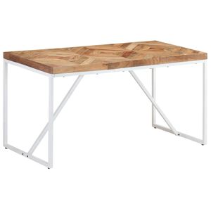 vidaXL Esstisch 140x70x76 cm Massivholz Akazie und Mango