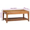 vidaXL Couchtisch Massivholz 88x50x38 cm