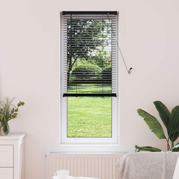 vidaXL Venetianer Jalousie Verstellbar Schwarz 150 x 50 cm PVC
