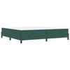 vidaXL Boxspringbett mit Matratze Dunkelgr&uuml;n 200 x 210 cm Stoff