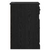 vidaXL Seitenschrank Schwarz Eichen-Optik 40 x 50 x 75 cm