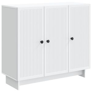 vidaXL Sideboard Wei&szlig; 89 x 34,5 x 80 cm Holzwerkstoff