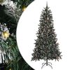 vidaXL K&uuml;nstlicher Weihnachtsbaum mit 300 LEDs mit St&auml;nder Gr&uuml;n 240 cm