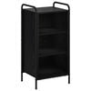 vidaXL Sideboard Schwarz Eichen-Optik 97 x 33 x 81 cm Holzwerkstoff