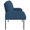 vidaXL Sofas mit Kissen 110cm Blau Sperrholz