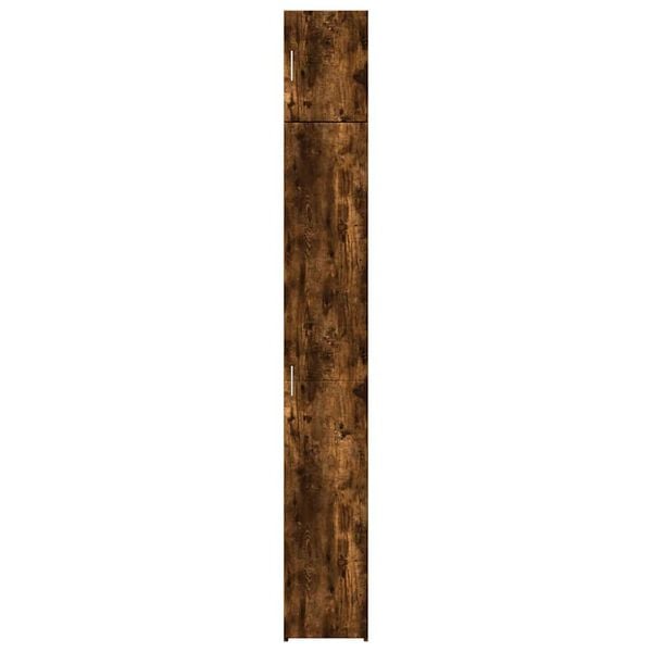 vidaXL Hochschrank Schmal R&auml;uchereiche 30x42,5x225 cm Holzwerkstoff