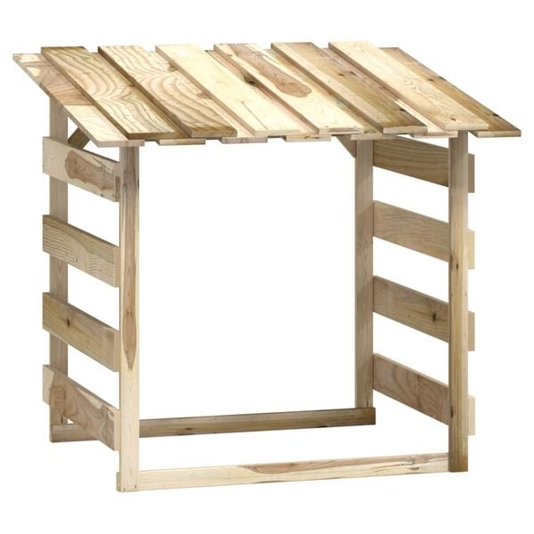 vidaXL Pergola mit Dach 100x90x100 cm Impr&auml;gniertes Kiefernholz
