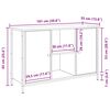 vidaXL TV-Schrankset Artisan-Eiche 101 x 35 x 65 cm Holzwerkstoff