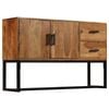 vidaXL Sideboard Braun 110x30x70 cm Massivholz Akazie