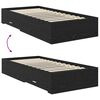 vidaXL Bettrahmen Schwarz Eichen-Optik 100 x 200 cm Holzwerkstoff