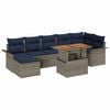 vidaXL Garten-Sofa-Set 8 stk. Grau Poly Rattan