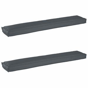 vidaXL Palettenkissenset 2 pcs Anthrazit 200 x 40 x 8 cm Oxford-Gewebe