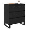 vidaXL Sideboard Schwarz Eichen-Optik 60 x 35 x 70 cm Holzwerkstoff