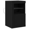 vidaXL LED-Sideboard Schwarz Eichen-Optik 41 x 37 x 67 cm