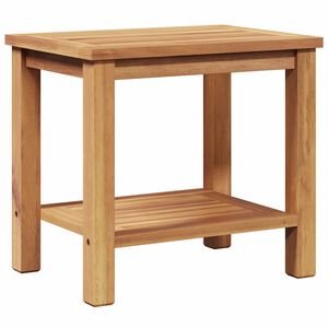 vidaXL Couchtisch mit Speicher Braun 50 x 35 x 45 cm Massivholz Teak