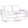 vidaXL 2-Sitzer-Sofa Hellgrau 120 cm Stoff