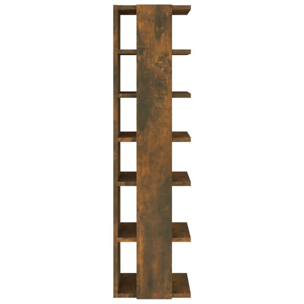 vidaXL Schuhregal Räuchereiche 27,5x27x102 cm Holzwerkstoff