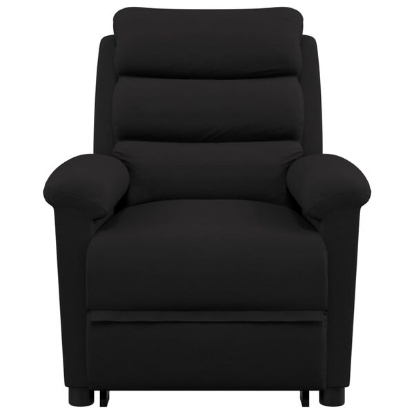 vidaXL Massagesessel mit Aufstehhilfe Schwarz Samt