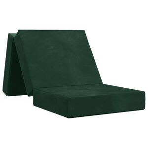 vidaXL Klappsofa Bett 75 x 67 x 45 cm Dunkelgr&uuml;n