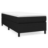 vidaXL Boxspringbettgestell Schwarz 90x190 cm Stoff