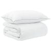 vidaXL Bettw&auml;sche-Set 2 stk. 140 x 200 cm Winter Bambus Wei&szlig;