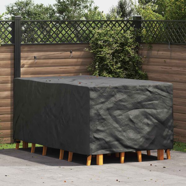 vidaXL Gartenmöbelabdeckung Schwarz 143 x 225 x 90 cm 600D