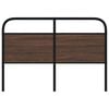 vidaXL Ersatz-Kopfteil Braun Eichen-Optik 135 cm Stahl und Holzwerkstoff