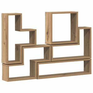 vidaXL Wandregal Wandhalterung Artisan-Eiche 96 x 12 x 64 cm