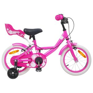 vidaXL Kinderfahrrad 12 Zoll f&uuml;r 2-4 Jahre alt Rosa