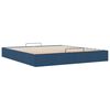 vidaXL Ottoman-Bett ohne Matratze Blau 200x200 cm Stoff