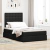 vidaXL Bett mit Stauraum und LED Schwarz 120 x 200 cm Polyester