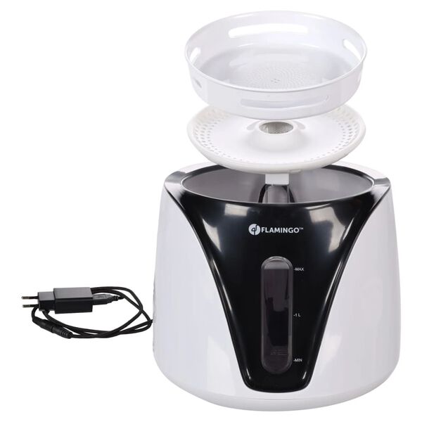 FLAMINGO Wasserspender f&uuml;r Haustiere Automatisch Adriana 2 L Schwarz