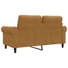 vidaXL 2-Sitzer-Sofa Braun 120 cm Samt