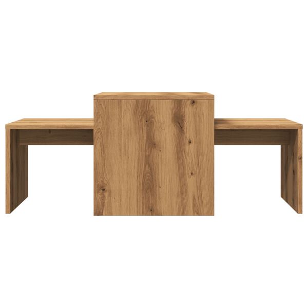 vidaXL Couchtisch Artisan-Eiche 100x48x40 cm Holzwerkstoff