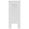 vidaXL Bartisch mit Regal Wei&szlig; 102x50x103,5 cm Holzwerkstoff
