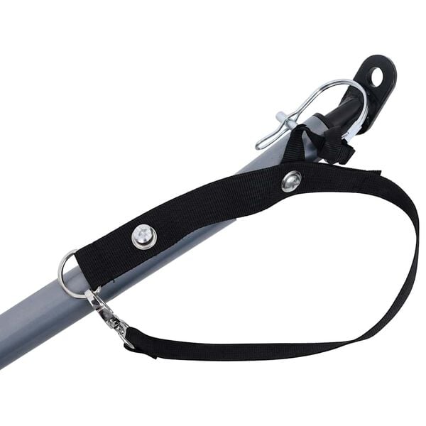 vidaXL Fahrradanh&auml;nger Grau und Orange 65 kg